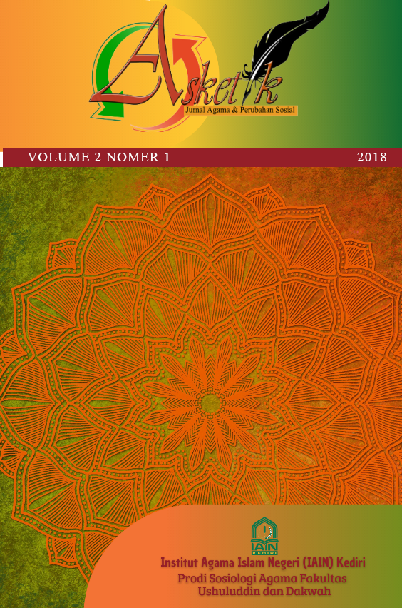 					View Vol. 2 No. 1 (2018): Asketik: Jurnal Agama dan Perubahan Sosial
				
