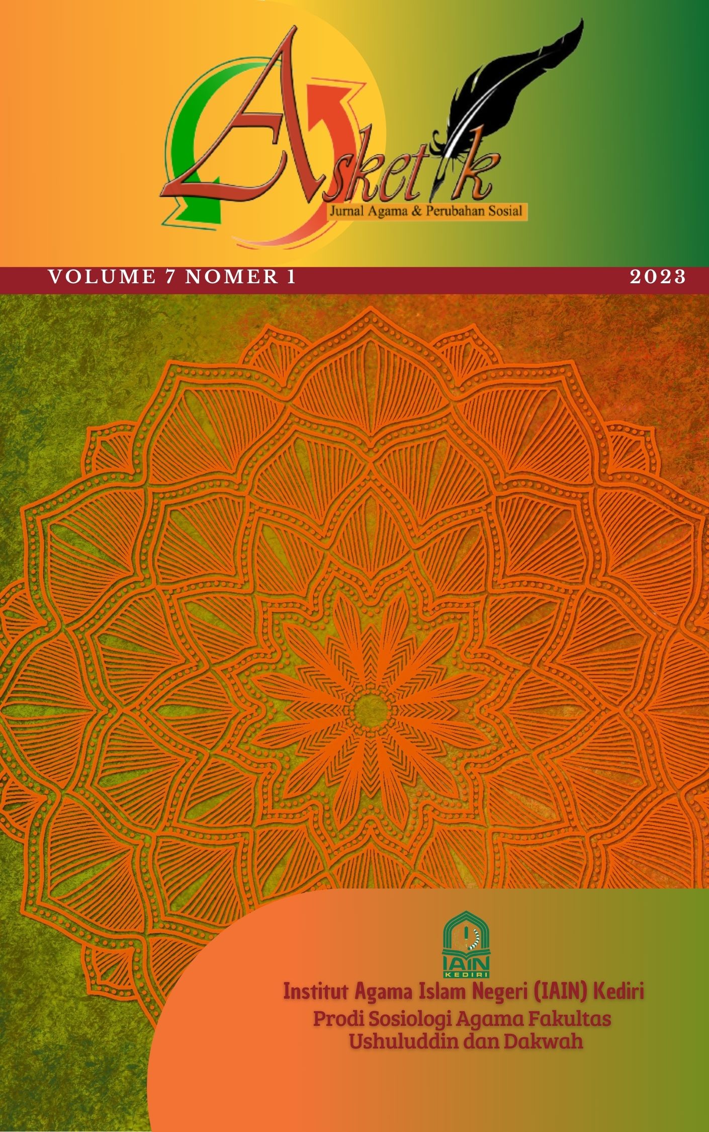 					View Vol. 7 No. 1 (2023): Asketik: Jurnal Agama dan Perubahan Sosial
				